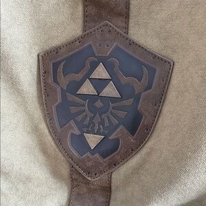 Zelda Legend of - Great Olive & Brown Canvas Backpack with Laptop pocket